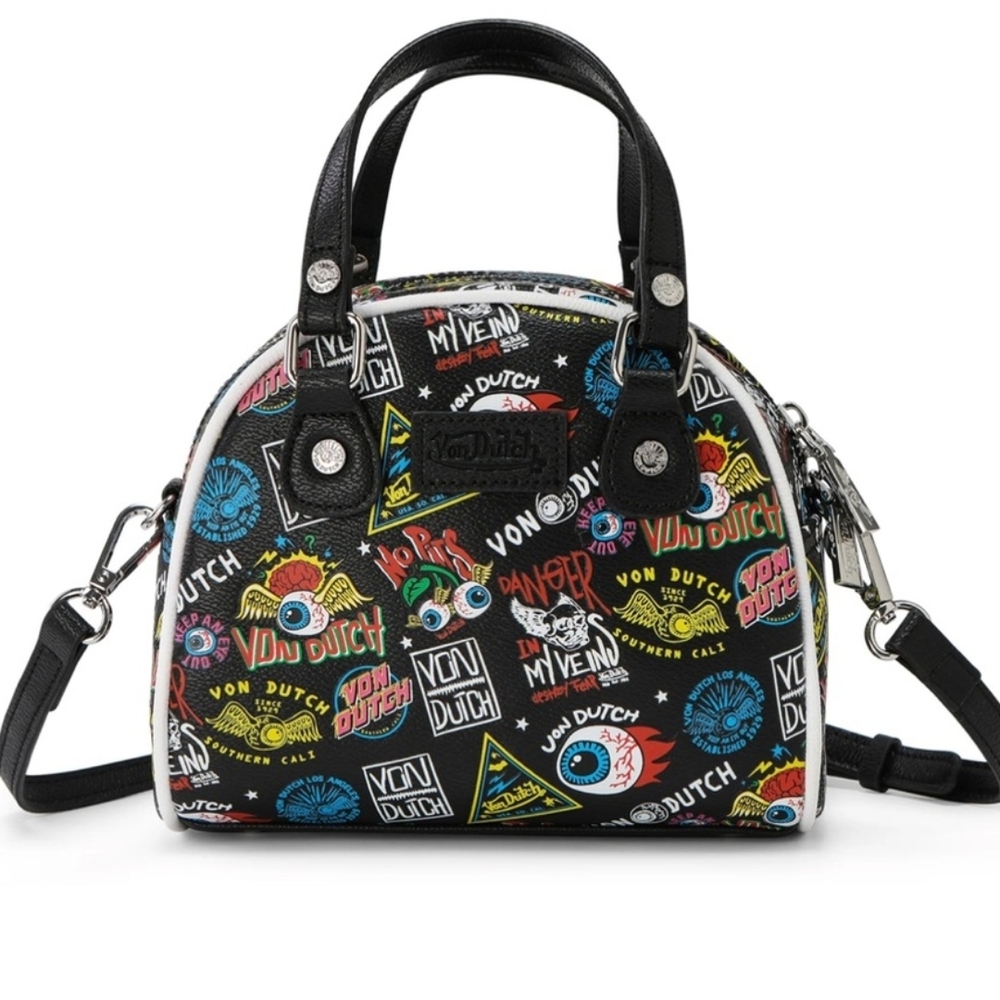 Von Dutch Black Multi-Color Women's Bag
